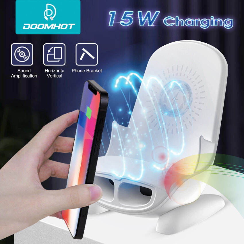 DoomHot Universal Wireless Charging Dock Portable Mini Chair Wireless Charger Desk Mobile Phone Holder Fast Charger Chair-Shaped Fast Charging For Office Home Desk Organiser Charging Dock Creative Spe