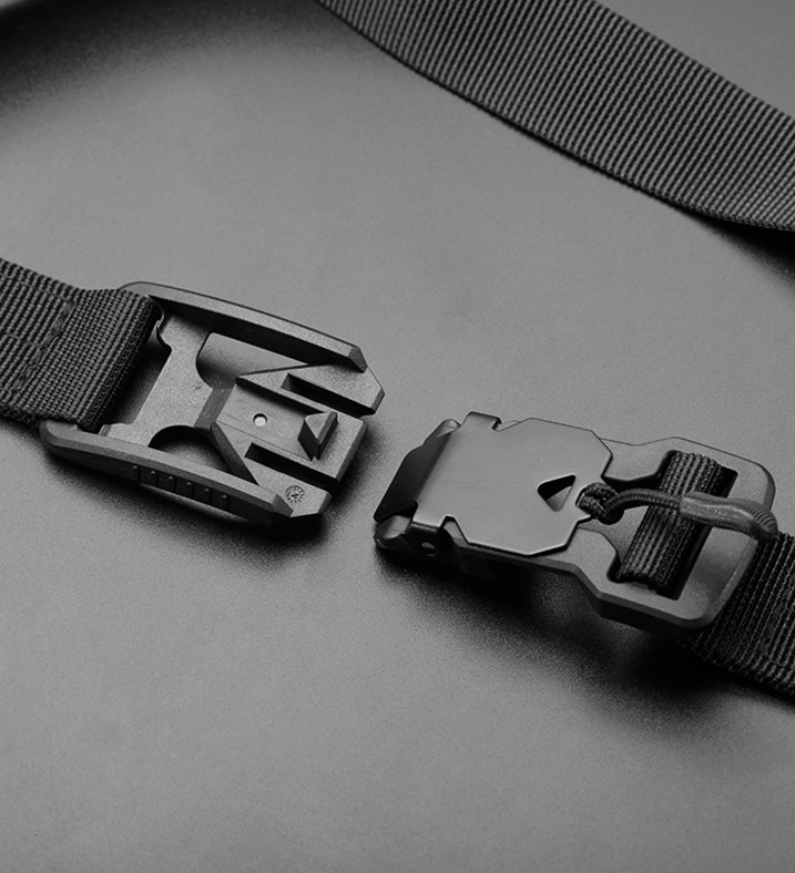 2.5CM Mens Womens Unisex Belt Canvas Outdoor Tactical Adjustable Belt with Plastic Buckle