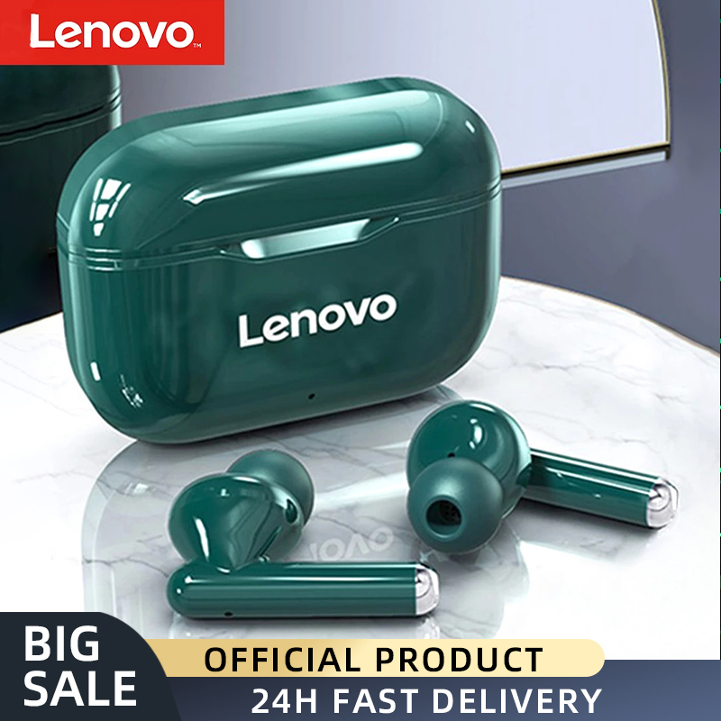 Original Lenovo LP1 TWS Earbuds Earphones Bluetooth Wireless Headphones Touch Control Sport Headset Earphones with Microphones