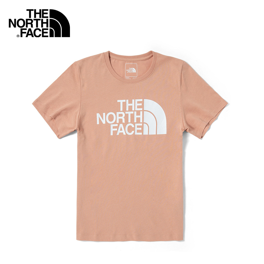 The North Face Women Short Sleeve Half Dome Logo Tee [Asia Size] - Cafe Creme