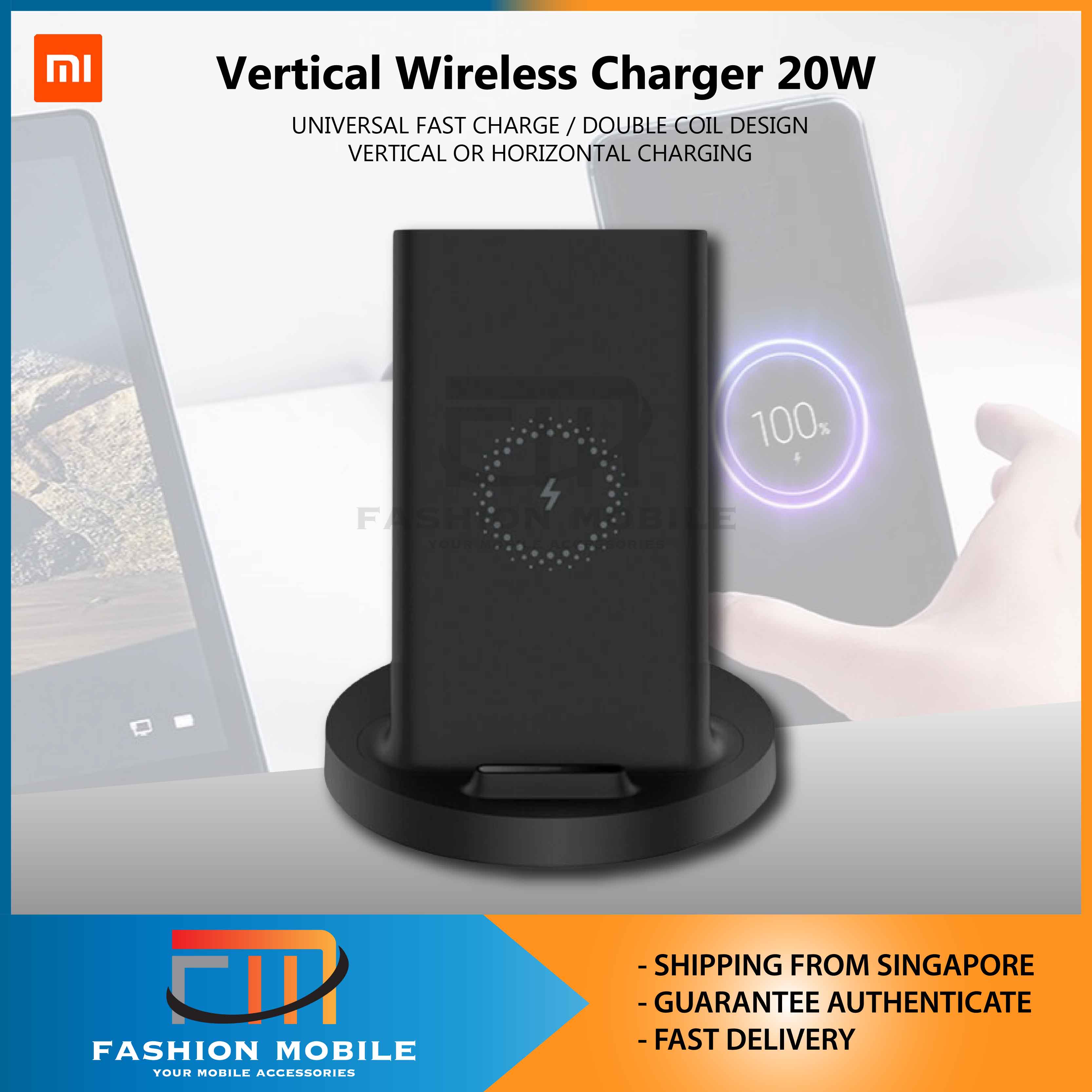 Xiaomi Mi 20W Vertical Wireless Charging Stand 20W Vertical Flash Charging with Safe Stand Horizontal