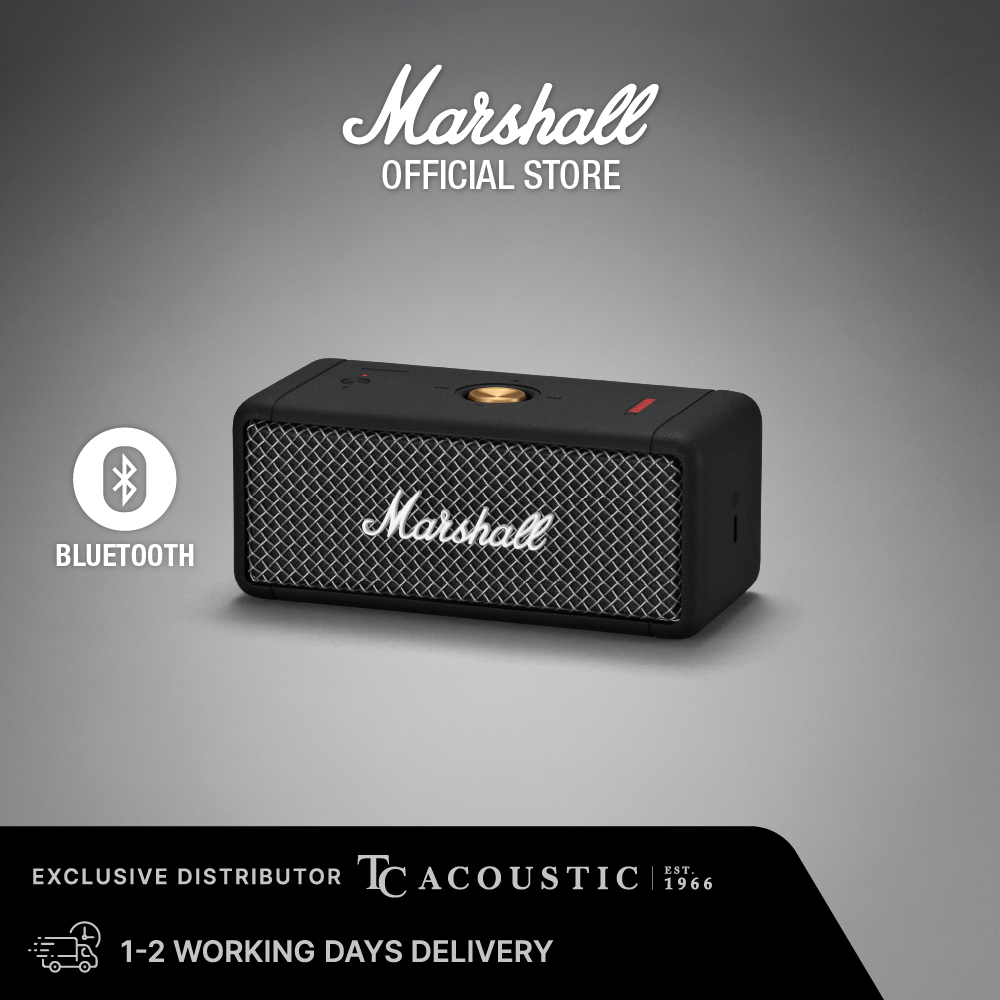Marshall Emberton IPX7 Portable Wireless Bluetooth Speaker